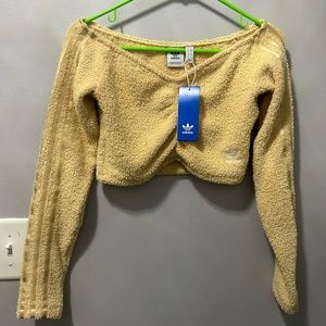 Adidas yellow crop top